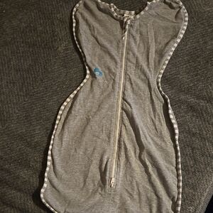 Love to Dream Gray Sleep Sack with Soft Knit Fabric